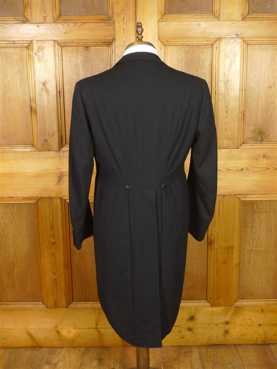 26/0110 genuine 1950s vintage harrods london bespoke midnight blue evening tailcoat tails white tie 41-42 regular