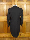 26/0110 genuine 1950s vintage harrods london bespoke midnight blue evening tailcoat tails white tie 41-42 regular