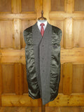 26/0134 heavyweight vintage chester barrie savile row hand tailored grey herringbone tweed overcoat 44