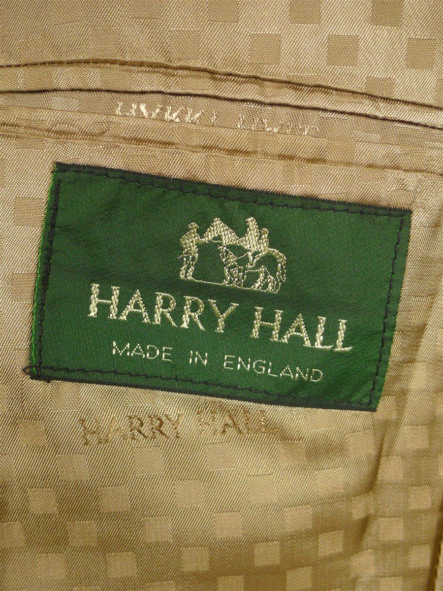 26/0131 immaculate harry hall brown / green glen check tweed sports jacket 42 short to regular