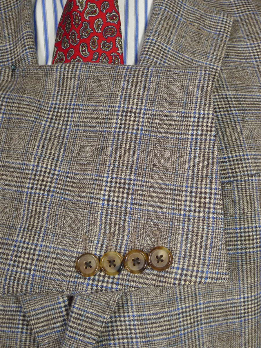 26/0130 mint unworn gieves & hawkes savile row prince of wales check worsted flannel sports jacket blazer 45 short