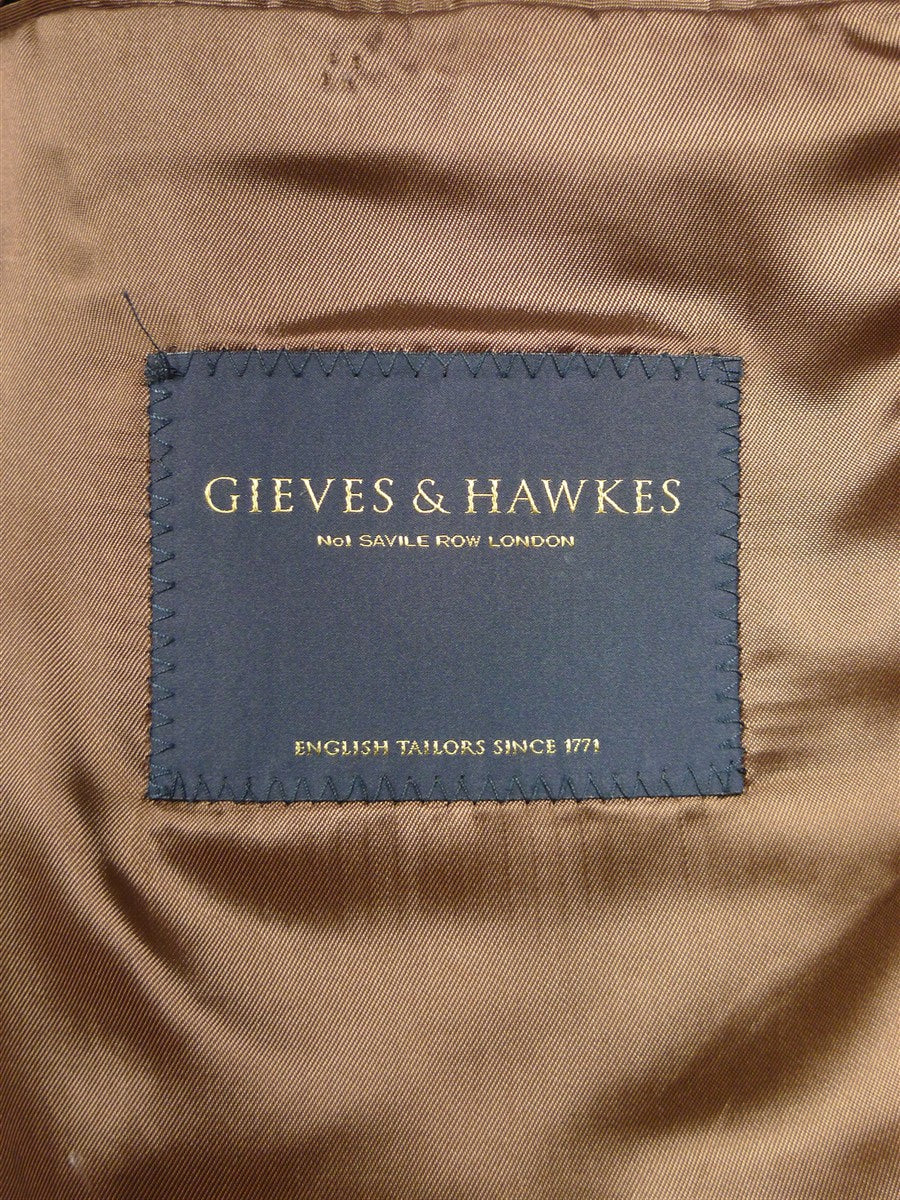 26/0130 mint unworn gieves & hawkes savile row prince of wales check worsted flannel sports jacket blazer 45 short