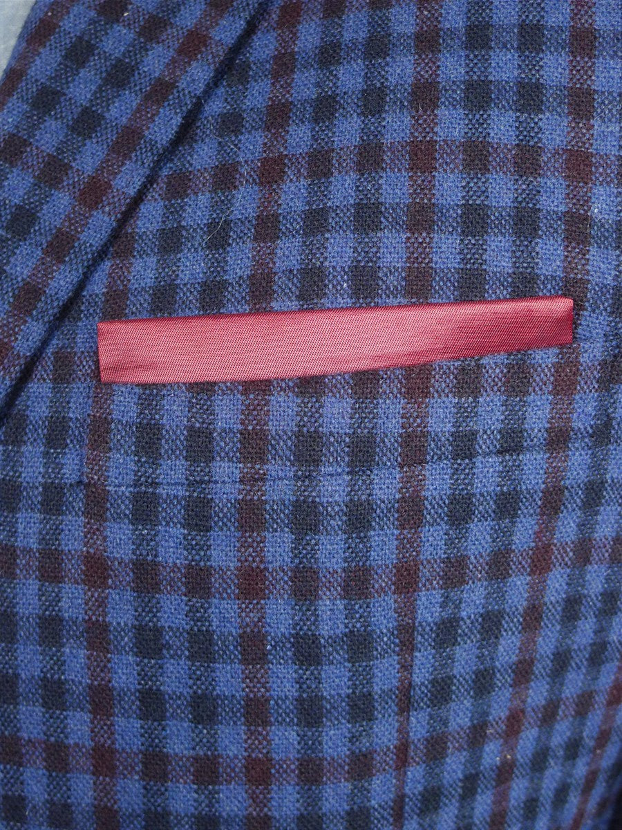 26/0129 new w/ tags chester barrie savile row blue / red check wool-mix sports jacket blazer 42 regular