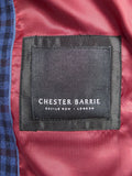 26/0129 new w/ tags chester barrie savile row blue / red check wool-mix sports jacket blazer 42 regular