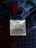 26/0129 new w/ tags chester barrie savile row blue / red check wool-mix sports jacket blazer 42 regular