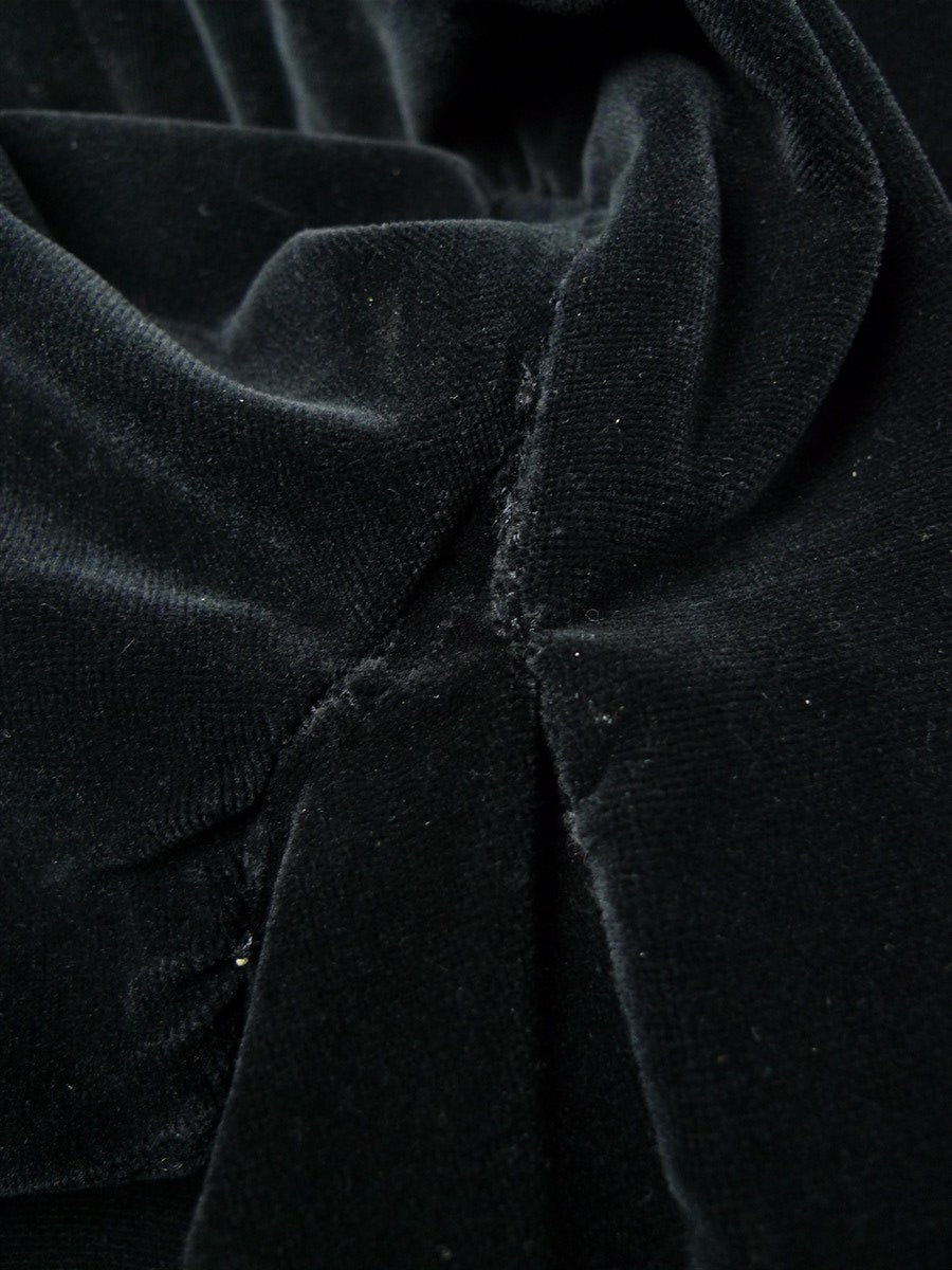 26/0124 vintage 1960s 1970s london boutique d/b velvet evening jacket w/ silk facings & red lining 36-37 regular