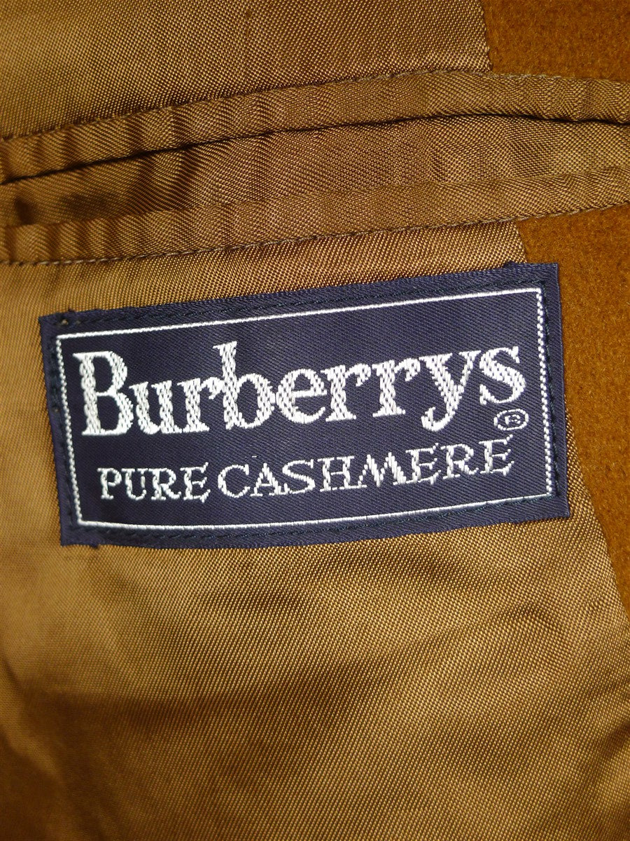 26/0136 stunning vintage burberrys' pure cashmere tan brown raglan coat overcoat 40-42