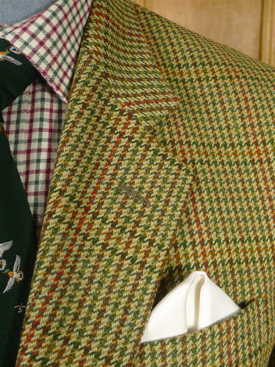 26/0143 immaculate vintage john g hardy gun check tweed sports jacket 40 regular
