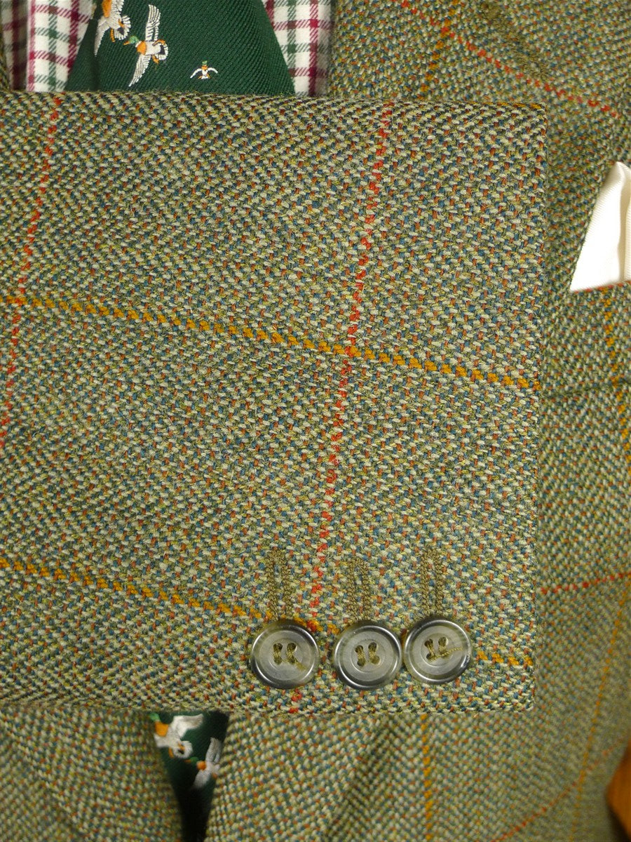 26/0144 immaculate lambourne green wp check tweed jacket 38 regular