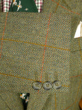26/0144 immaculate lambourne green wp check tweed jacket 38 regular