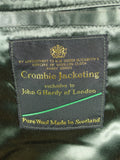 26/0145 immaculate vintage bespoke tailored crombie for john g hardy heavyweight green tweed jacket 41-42 regular
