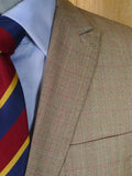 26/0137 bernard weatherill savile row rtw patch pocket brown / red wp check wool sports jacket blazer 38-39