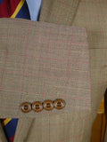 26/0137 bernard weatherill savile row rtw patch pocket brown / red wp check wool sports jacket blazer 38-39