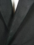 26/0148 vintage 1970s 1980s black mohair dinner jacket w/ grosgrain silk facings 40 long