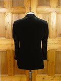 26/0150 new & lingwood black velvet jacket w/ special linings 40 short