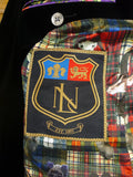 26/0150 new & lingwood black velvet jacket w/ special linings 40 short