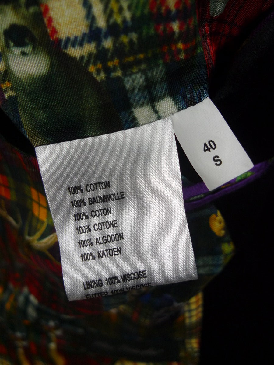 26/0150 new & lingwood black velvet jacket w/ special linings 40 short