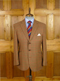 26/0151 immaculate vintage hackett london pure cashmere gun check sports jacket blazer 39-40 short