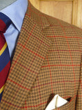 26/0151 immaculate vintage hackett london pure cashmere gun check sports jacket blazer 39-40 short
