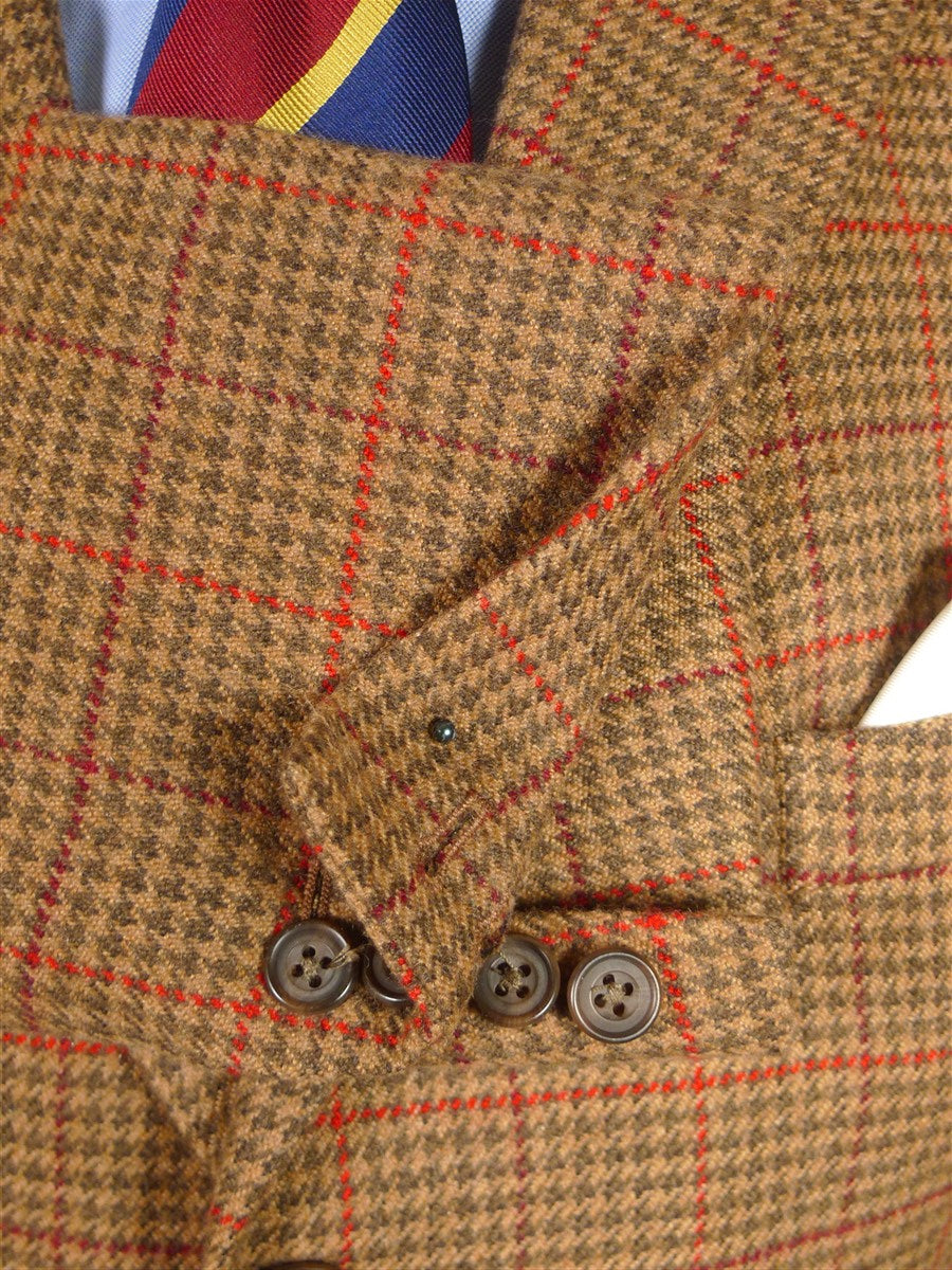 26/0151 immaculate vintage hackett london pure cashmere gun check sports jacket blazer 39-40 short