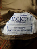 26/0151 immaculate vintage hackett london pure cashmere gun check sports jacket blazer 39-40 short