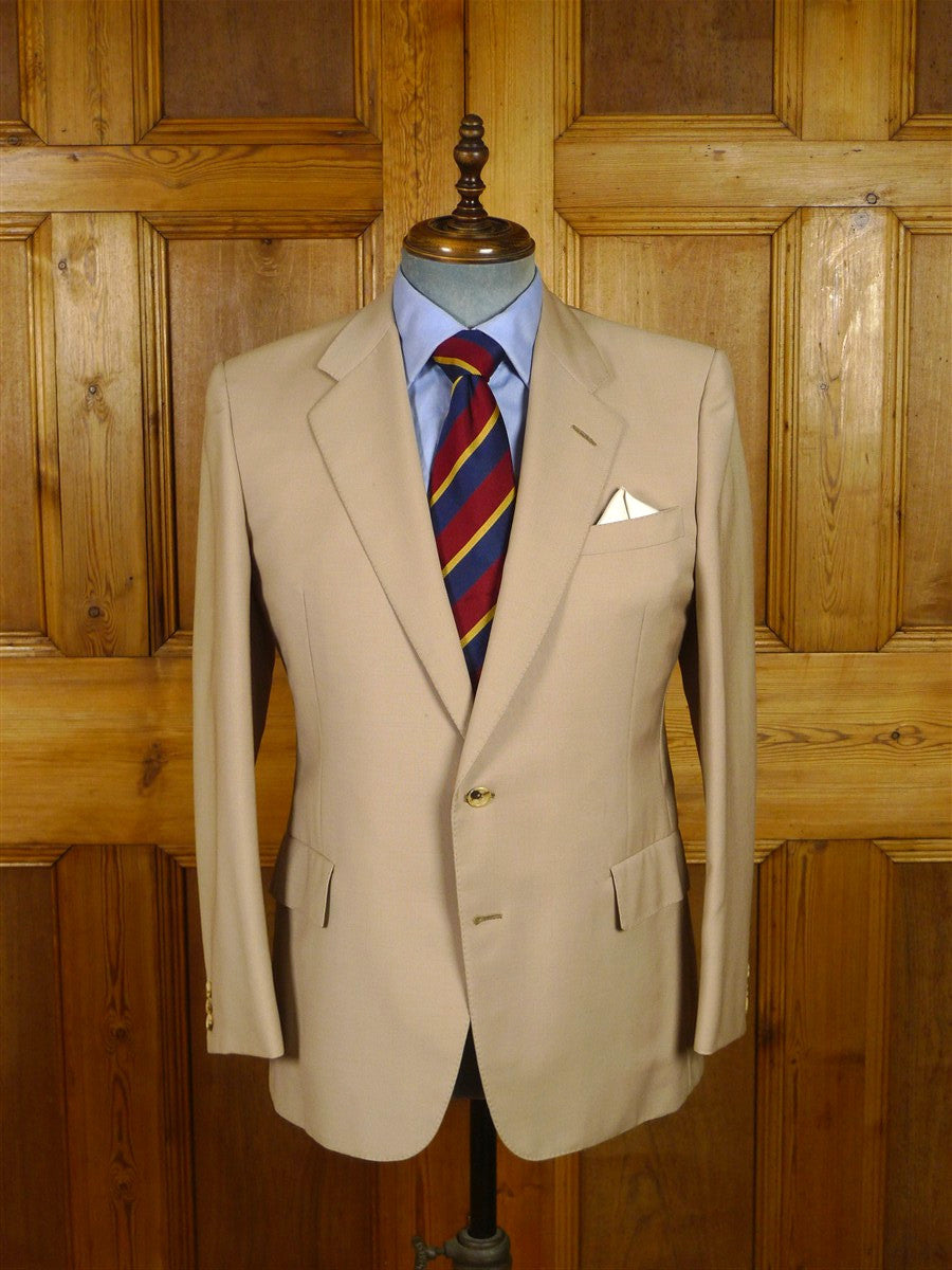 26/0152 vintage chester barrie hand tailored wool & 30% mohair blazer jacket 40 short