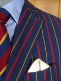 26/0153 immaculate harmont & blaine striped cotton unlined boating blazer jacket (rrp £440) 40