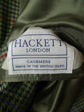 26/0154 near immaculate vintage hackett london green gun check pure cashmere sports jacket blazer 39 short