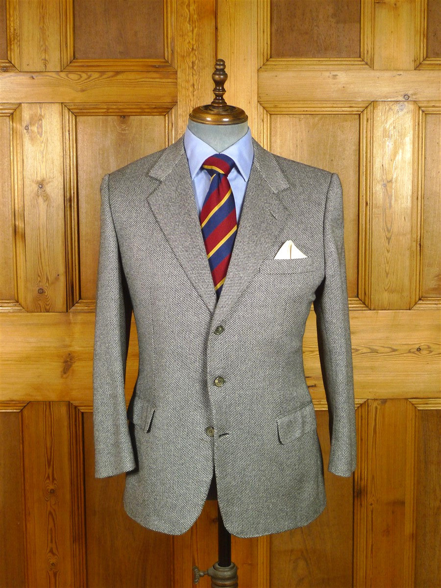26/0156 near immaculate brioni pure cashmere grey barleycorn weave sports jacket blazer 39 short