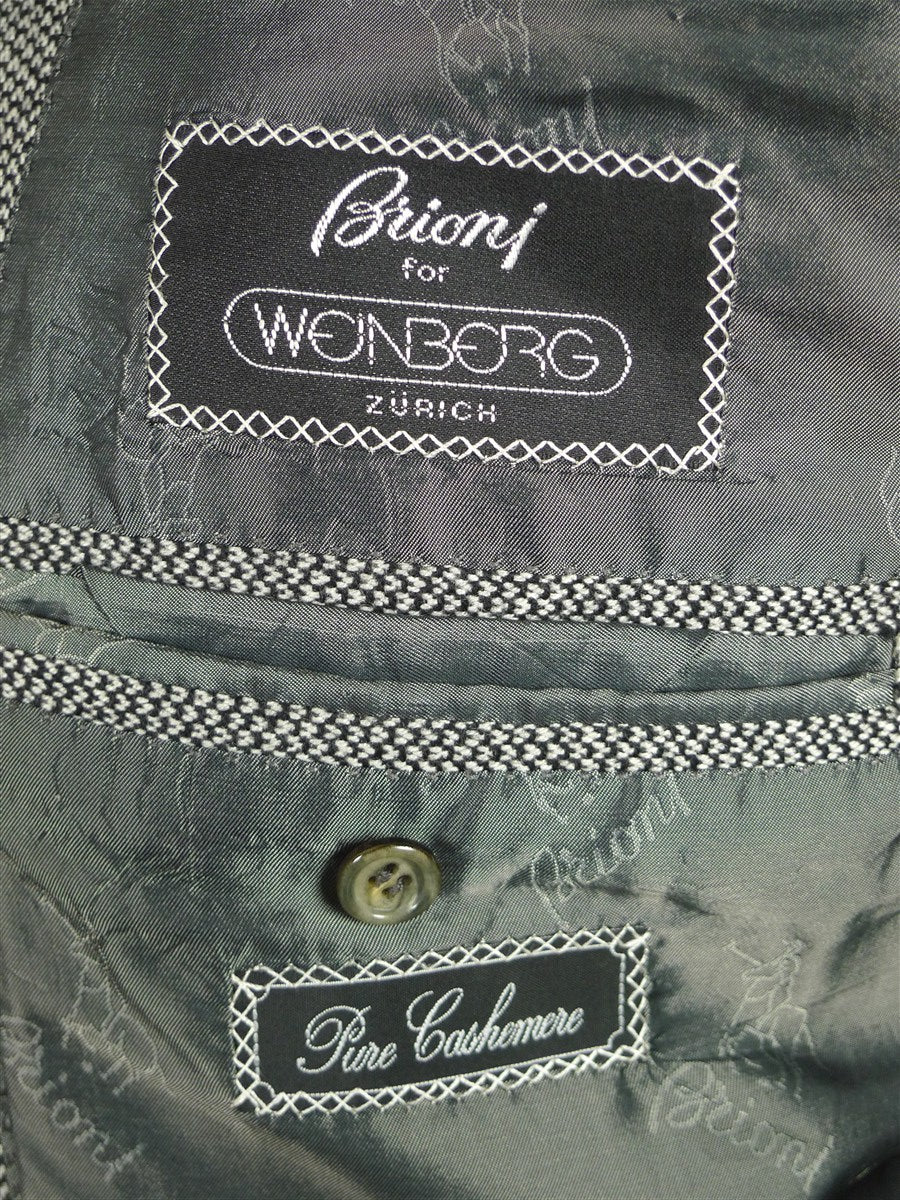 26/0156 near immaculate brioni pure cashmere grey barleycorn weave sports jacket blazer 39 short