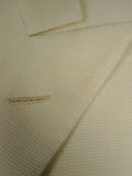26/0157 delightful vintage d'avenza bond st. ivory white italian wool mix d/b blazer jacket 39 short