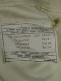 26/0157 delightful vintage d'avenza bond st. ivory white italian wool mix d/b blazer jacket 39 short