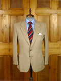 26/0159 vintage italian beige pure cashmere barleycorn weave sports jacket blazer 39 short