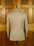 26/0159 vintage italian beige pure cashmere barleycorn weave sports jacket blazer 39 short