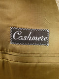 26/0159 vintage italian beige pure cashmere barleycorn weave sports jacket blazer 39 short