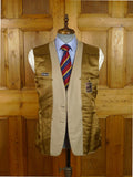 26/0159 vintage italian beige pure cashmere barleycorn weave sports jacket blazer 39 short