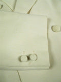 26/0157 delightful vintage d'avenza bond st. ivory white italian wool mix d/b blazer jacket 39 short