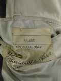 26/0168 fabulous vintage turnbull & asser london heavyweight grey / red wp check worsted suit 40 short