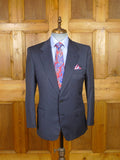 26/0164 brioni canvassed luxury navy blue wool suit w/ embroidered linings 40 short