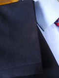 26/0164 brioni canvassed luxury navy blue wool suit w/ embroidered linings 40 short