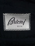 26/0164 brioni canvassed luxury navy blue wool suit w/ embroidered linings 40 short