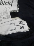 26/0164 brioni canvassed luxury navy blue wool suit w/ embroidered linings 40 short
