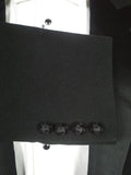 26/0173 genuine 1940s 1950s vintage black evening tailcoat w/ silk satin facings 37 regular to long