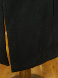 26/0173 genuine 1940s 1950s vintage black evening tailcoat w/ silk satin facings 37 regular to long