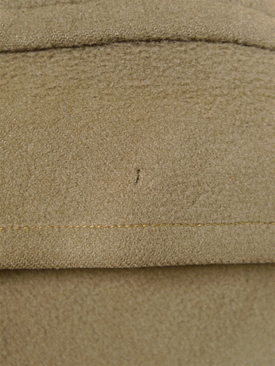 26/0176 vintage 1950s 1960s gieves savile row extra-heavyweight british warm overcoat coat w/ original leather buttons 39