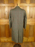 26/0196 genuine 1940s ww2 era vintage tweed coat overcoat 40-42