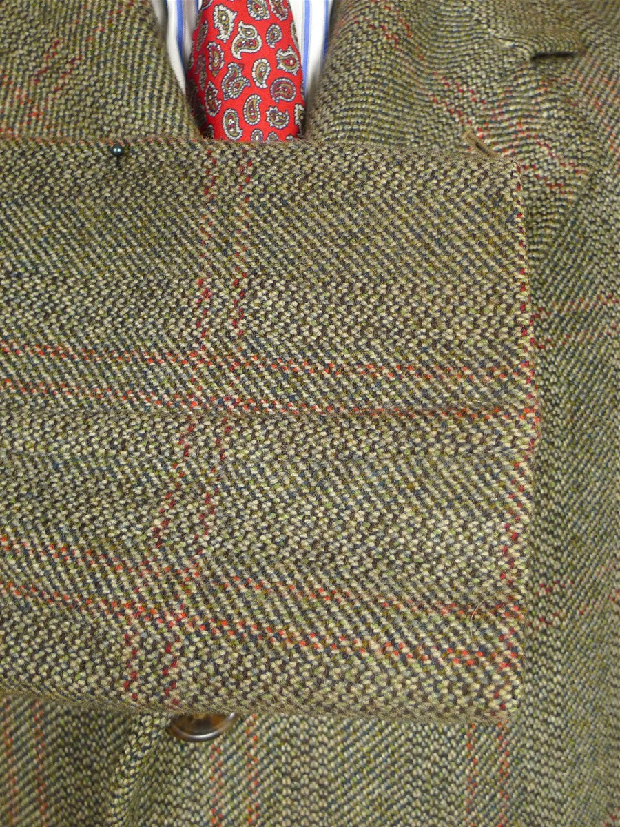 26/0196 genuine 1940s ww2 era vintage tweed coat overcoat 40-42