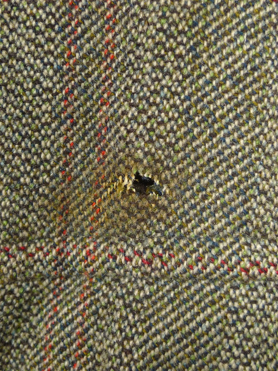 26/0196 genuine 1940s ww2 era vintage tweed coat overcoat 40-42