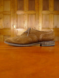 26/0215 loake brown suede brogue shoe uk 9.5