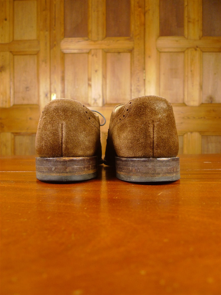 26/0215 loake brown suede brogue shoe uk 9.5